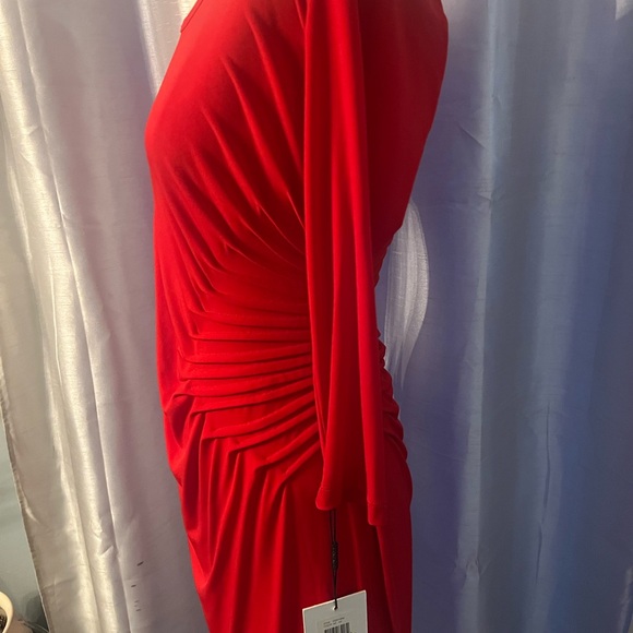 Calvin Klein Red Long Sleeve Dress - Picture 4 of 8